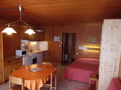 Cuisine ou kitchenette dans l'établissement Le Champbourguet