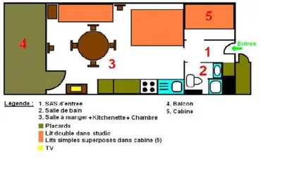 Plan de l'établissement Le Champbourguet