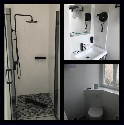 Salle de bains dans l'établissement Le Grand Hôtel Mont Dore