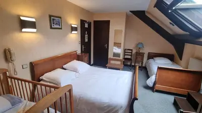 Un ou plusieurs lits dans un hébergement de l'établissement Logis Relais des Monedieres