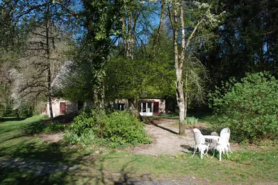 Jardin de l'établissement Gites Chateau le Bois