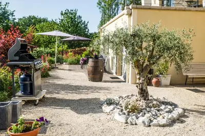Jardin de l'établissement Domaine l'Ancien Vignoble