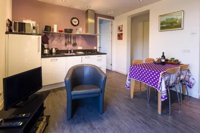 Cuisine ou kitchenette dans l'établissement Domaine l'Ancien Vignoble