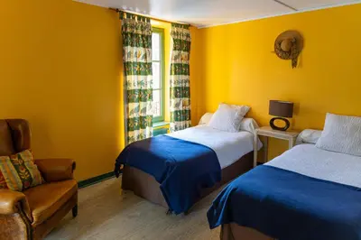 Un ou plusieurs lits dans un hébergement de l'établissement Auberge de Forgès