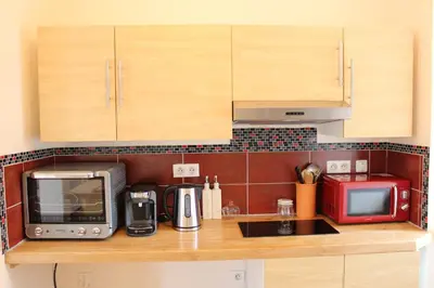 Cuisine ou kitchenette dans l'établissement Un Joli Pied a Terre