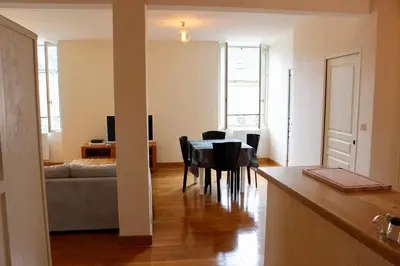 Coin salon dans l'établissement Un Joli Pied a Terre