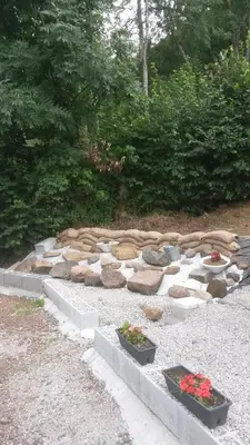 Jardin de l'établissement Le Chalet de Chameil