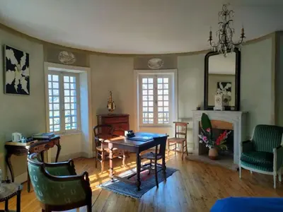 Coin salon dans l'établissement Chateau Ol Puech