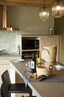 Cuisine ou kitchenette dans l'établissement Domaine Spalazen Nature