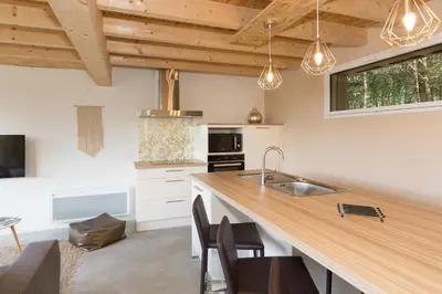 Cuisine ou kitchenette dans l'établissement Domaine Spalazen Nature