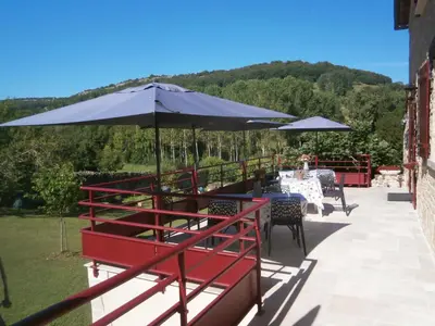 Vue générale sur la montagne ou vue sur la montagne depuis le B&B/chambre d'hôtes