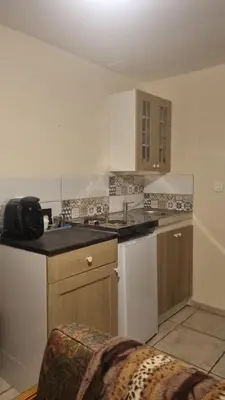 Cuisine ou kitchenette dans l'établissement accommodation à la ferme