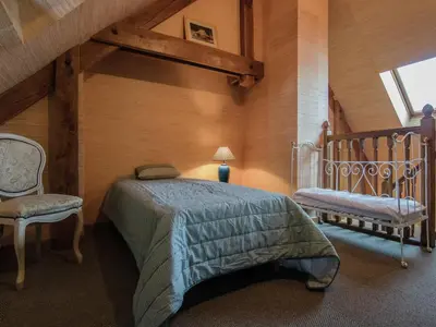 Un ou plusieurs lits dans un hébergement de l'établissement Villa with Pool in Corrèze