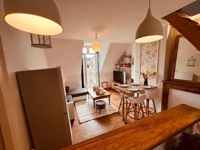 Coin salon dans l'établissement Appartement Albuconis 4, deux chambres 70 M2
