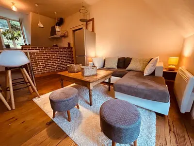 Coin salon dans l'établissement Appartement Albuconis 4, deux chambres 70 M2