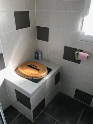 Salle de bains dans l'établissement Studio à Deux au Blagour