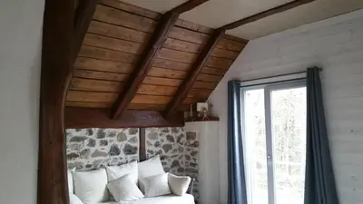 Coin salon dans l'établissement Gîte très lumineux