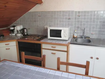 Cuisine ou kitchenette dans l'établissement La cle des champs