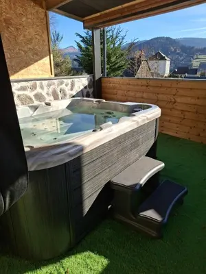 Vue générale sur la montagne ou vue sur la montagne depuis le B&B/chambre d'hôtes