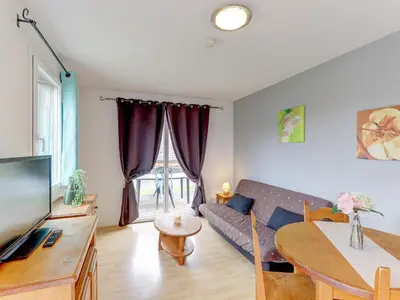 Télévision ou salle de divertissement dans l'établissement Vacancéole - Residence le Domaine du Bosquet