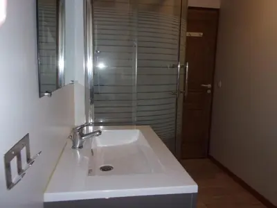 Salle de bains dans l'établissement chez Angèle