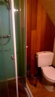 Salle de bains dans l'établissement Le gîte de Chomet
