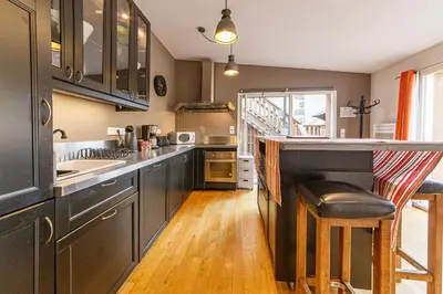 Cuisine ou kitchenette dans l'établissement L'Atelier de Claire