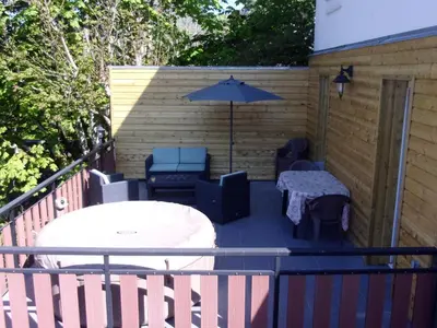 Balcon ou terrasse dans l'établissement chez Andréa