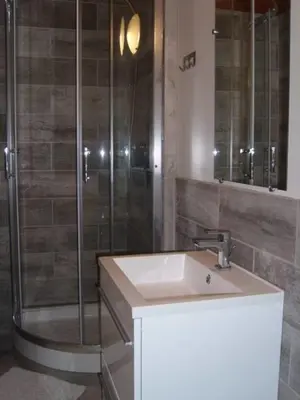 Salle de bains dans l'établissement chez Andréa