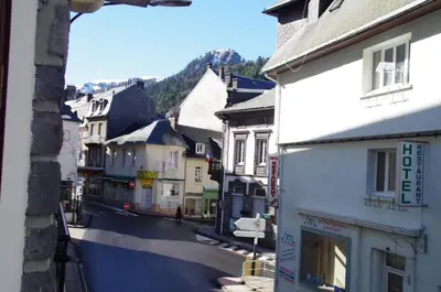 Vue générale sur la montagne ou vue sur la montagne depuis l'appartement