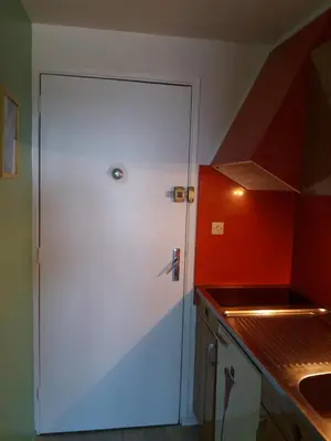 Cuisine ou kitchenette dans l'établissement studio aux pieds des pistes