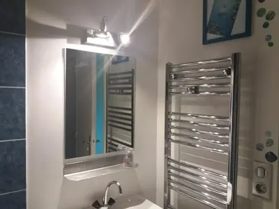 Salle de bains dans l'établissement studio aux pieds des pistes