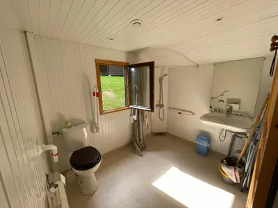 Salle de bains dans l'établissement Camping Les Etoiles