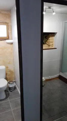 Salle de bains dans l'établissement Au Tilleul