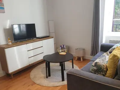 Télévision ou salle de divertissement dans l'établissement Ptit Savoy