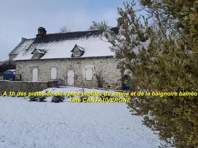 L'établissement Gite CANTAUVERGNE en hiver