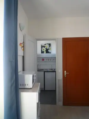 Cuisine ou kitchenette dans l'établissement Au Relais du Parc de Millevaches