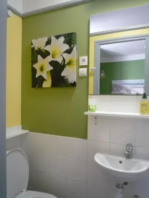 Salle de bains dans l'établissement Au Relais du Parc de Millevaches