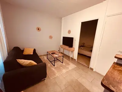 Coin salon dans l'établissement Albuconis 2 Appartement 1 chambre