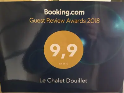 Certificat, récompense, panneau ou autre document affiché dans l'établissement Le chalet douillet