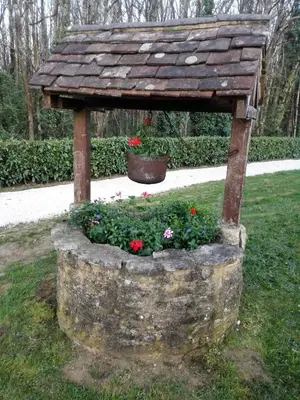 Jardin de l'établissement Le chalet douillet