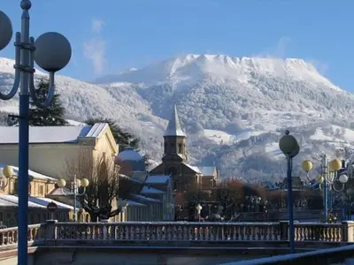 Vue générale sur la montagne ou vue sur la montagne depuis l'appartement