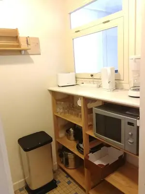 Cuisine ou kitchenette dans l'établissement Studio Résidence le Metropole
