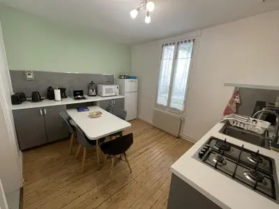 Cuisine ou kitchenette dans l'établissement Bienvenu chez Zazou