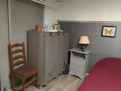 Cuisine ou kitchenette dans l'établissement la maison bonheur