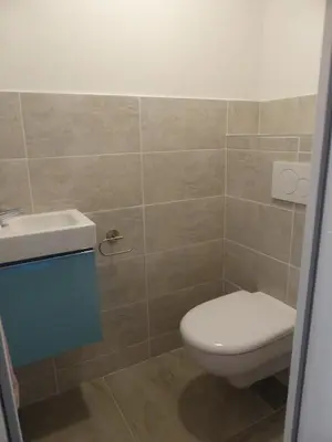 Salle de bains dans l'établissement La maison de Julien et Marie-Louise