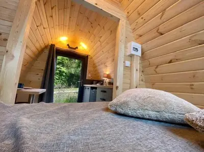 Un ou plusieurs lits dans un hébergement de l'établissement Camping Padimadour