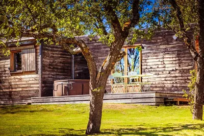 Jardin de l'établissement Les Volca'lodges de Tournebise