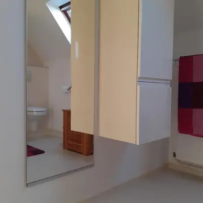 Salle de bains dans l'établissement Maison de la Loue