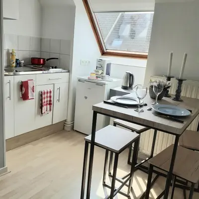 Cuisine ou kitchenette dans l'établissement Maison de la Loue